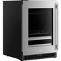 KitchenAid 4.8 Cu. Ft. Undercounter Beverage Center With Glass Door And Wood-Front Racks - KUBL524SSB