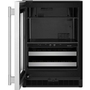 KitchenAid 4.8 Cu. Ft. Undercounter Beverage Center With Glass Door And Wood-Front Racks - KUBL524SSB