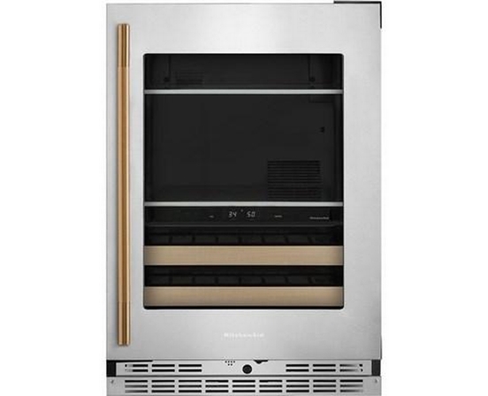 KitchenAid 4.89 Cu. Ft. Undercounter Beverage Center With Two Zones - KUBR524SPS