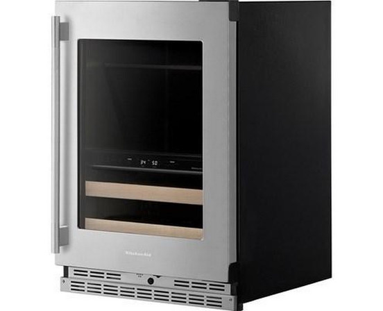 KitchenAid 4.89 Cu. Ft. Undercounter Beverage Center With Two Zones - KUBR524SPS