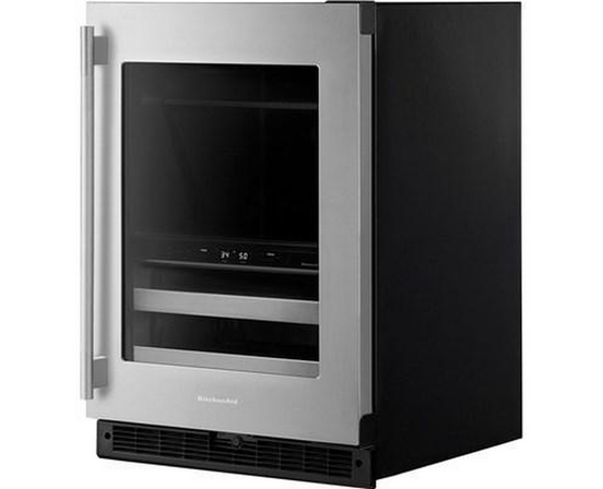 KitchenAid 4.89 Cu. Ft. Undercounter Beverage Center With Two Zones - KUBR524SSB