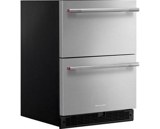 KitchenAid 24-Inch Double Drawer Refrigerator - KURT524SSB