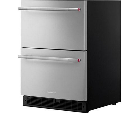 KitchenAid 24-Inch Double Drawer Refrigerator - KURT524SSB