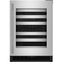 KitchenAid 46-Bottle Undercounter Wine Cellar With Full-Extension Metal-Front Racks - KUWR324SSB
