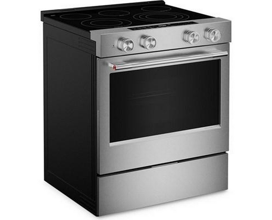 KitchenAid 30-Inch Slide-In Electric Range With  Convection Cooking Modes - YKSES530SPS