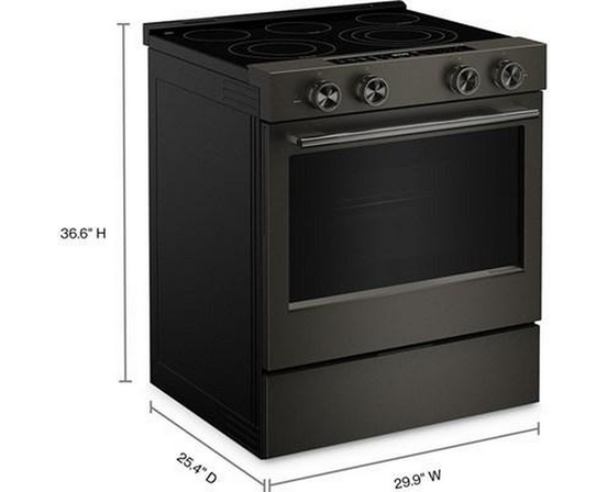 KitchenAid 30-Inch Slide-In Electric Range With  Convection Cooking Modes - YKSES530SBE