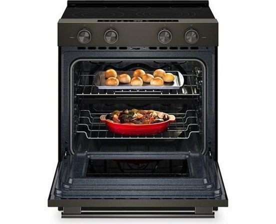 KitchenAid 30-Inch Slide-In Electric Range With  Convection Cooking Modes - YKSES530SBE