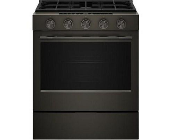 KitchenAid 30-Inch Smart Slide-In Gas Range With Convection Cooking Modes And 2-In-1 Burner - KSGS530SBE