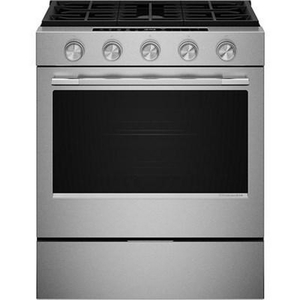 KitchenAid 30-Inch Smart Slide-In Gas Range With Convection Cooking Modes And 2-In-1 Burner - KSGS530SPS