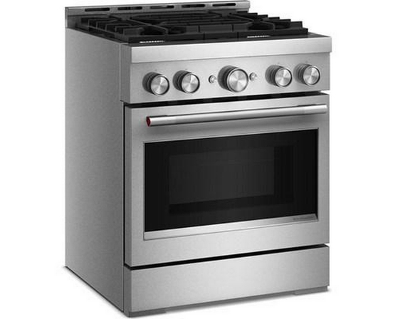 KitchenAid 30-Inch Slide-In Gas Range With 4 Burners - KFGS930SSS