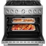 KitchenAid 36-Inch Slide-In Gas Range With 6 Burners - KFGS936SSS