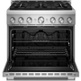 KitchenAid 36-Inch Slide-In Gas Range With 6 Burners - KFGS936SSS