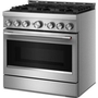 KitchenAid 36-Inch Slide-In Gas Range With 6 Burners - KFGS936SSS