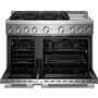 KitchenAid 48-Inch Freestanding Gas Range With 6 Burners And Griddle - KFGD948SSS