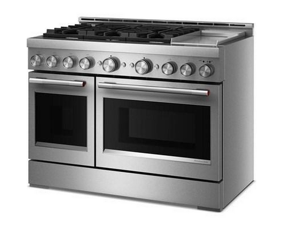 KitchenAid 48-Inch Freestanding Gas Range With 6 Burners And Griddle - KFGD948SSS