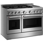 KitchenAid 48-Inch Freestanding Gas Range With 6 Burners And Griddle - KFGD948SSS