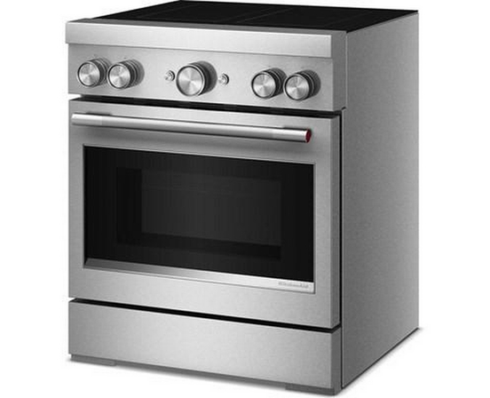 KitchenAid 30-Inch Freestanding Induction Range With 4 Elements - KFIS930SSS