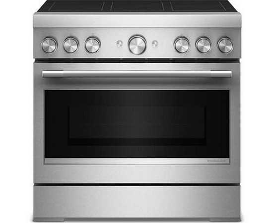 KitchenAid 36-Inch Freestanding Induction Range With 6 Elements - KFIS936SSS