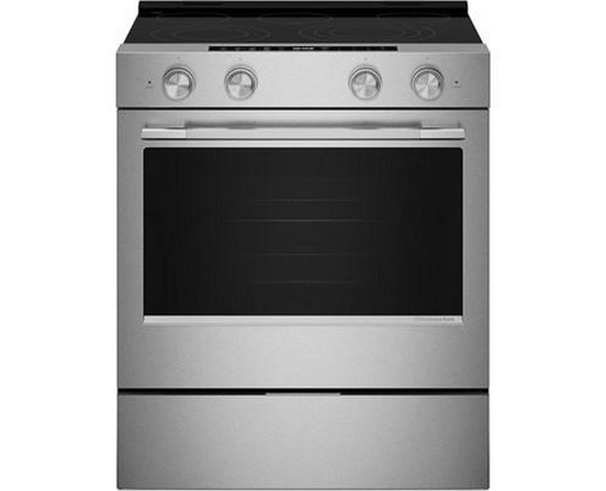 KitchenAid 30-Inch Slide-In Electric Range With Wi-Fi - YKSES330SPS