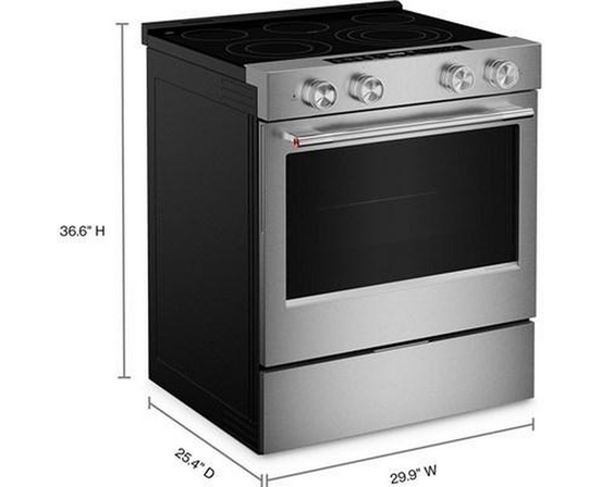 KitchenAid 30-Inch Slide-In Electric Range With Wi-Fi - YKSES330SPS