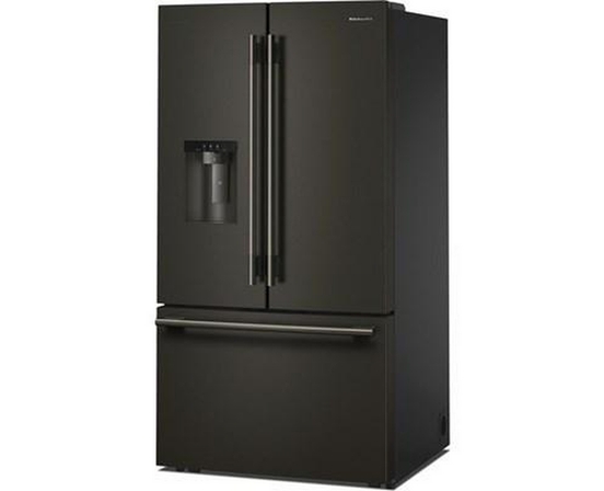 KitchenAid 36-Inch French 3-Door Refrigerator With Water And Ice Dispensing System - KRFF436SBE