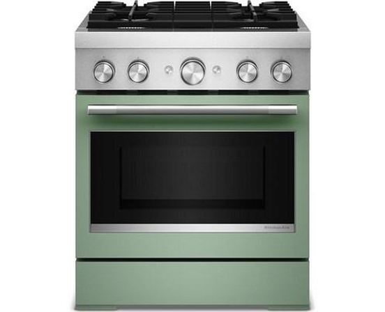 KitchenAid 30-Inch Freestanding Commercial-Style Dual-Fuel Range - KFDS930SDC