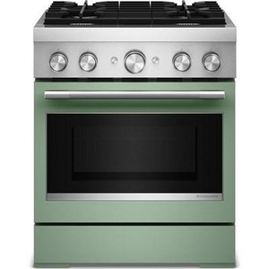 KitchenAid 30-Inch Freestanding Commercial-Style Dual-Fuel Range - KFDS930SDC