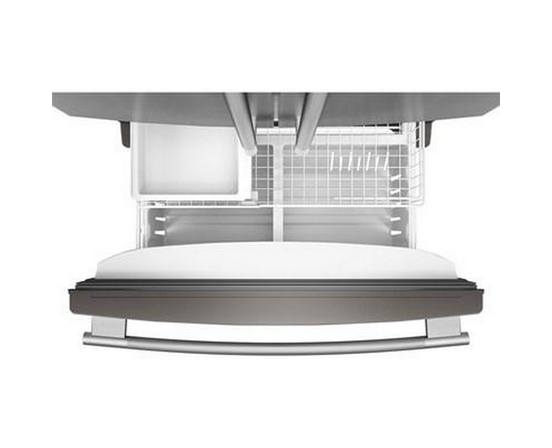 KitchenAid 36-Inch, 20 Cu. Ft. Counter-Depth French 3-Door Refrigerator With Water Dispenser - KRFC136SPS