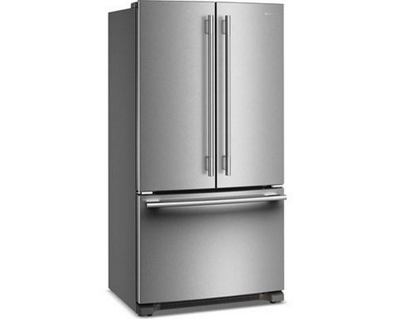 KitchenAid 36-Inch, 20 Cu. Ft. Counter-Depth French 3-Door Refrigerator With Water Dispenser - KRFC136SPS