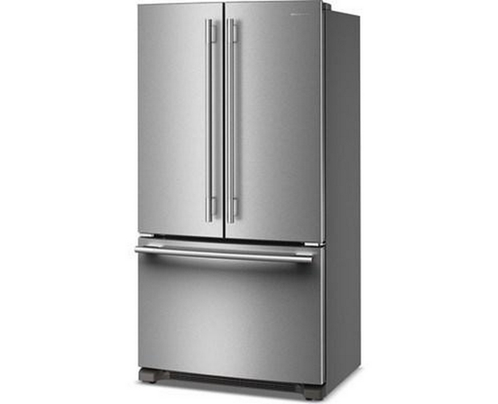 KitchenAid 36-Inch, 20 Cu. Ft. Counter-Depth French 3-Door Refrigerator With Water Dispenser - KRFC136SPS