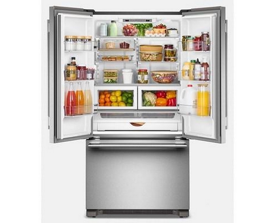 KitchenAid 36-Inch, 21.9 Cu. Ft. Counter-Depth French 3-Door Refrigerator With Ice Maker - KRFC136TPS