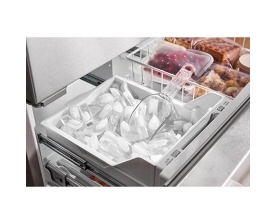 KitchenAid 36-Inch, 21.9 Cu. Ft. Counter-Depth French 3-Door Refrigerator With Ice Maker - KRFC136TPS