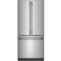 KitchenAid 30-Inch, 20 Cu. Ft. Freestanding French 3-Door Refrigerator With Water Dispenser - KRFF330SPS