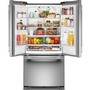 KitchenAid 33-Inch, 22 Cu. Ft. Freestanding French 3-Door Refrigerator With Ice Maker - KRFF333SPS