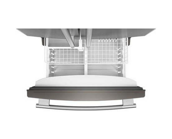 KitchenAid 33-Inch, 22 Cu. Ft. Freestanding French 3-Door Refrigerator With Ice Maker - KRFF333SPS