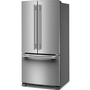 KitchenAid 33-Inch, 22 Cu. Ft. Freestanding French 3-Door Refrigerator With Ice Maker - KRFF333SPS