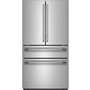 KitchenAid 36-Inch, 30 Cu. Ft. French 3-Door Refrigerator With Interior Water Dispenser And Ice Maker - KRMF336SPS