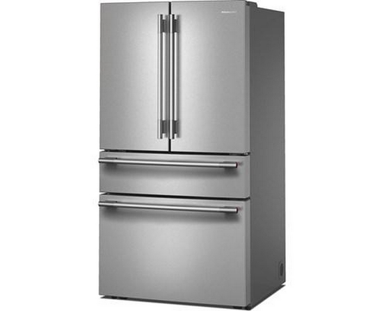KitchenAid 36-Inch, 30 Cu. Ft. French 3-Door Refrigerator With Interior Water Dispenser And Ice Maker - KRMF336SPS
