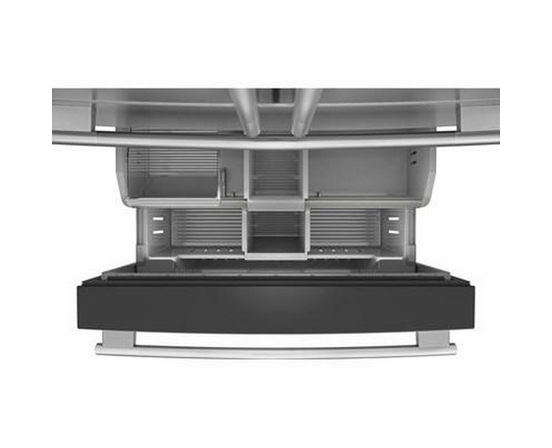 KitchenAid 36-Inch, 30 Cu. Ft. French 3-Door Refrigerator With Interior Water Dispenser And Ice Maker - KRMF336SPS