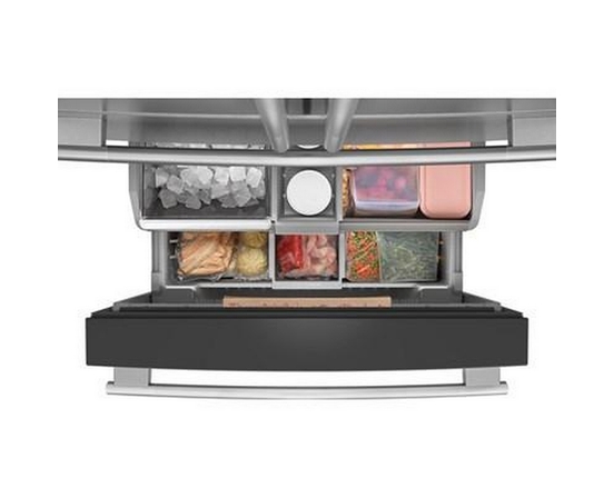 KitchenAid 36-Inch, 30 Cu. Ft. French 3-Door Refrigerator With Interior Water Dispenser And Ice Maker - KRMF336SPS