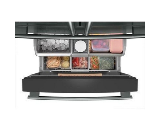 KitchenAid 36-Inch, 29.51 Cu. Ft. Freestanding French 4-Door Refrigerator With Water And Ice Dispensing System - KRMF436SJP