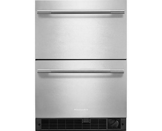 KitchenAid 24-Inch Double Drawer Refrigerator - KUCT524SSB