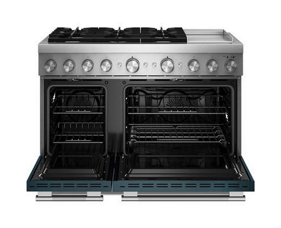 KitchenAid 48-Inch Freestanding Commercial-Style Dual-Fuel Range With Griddle - KFDD948SAG