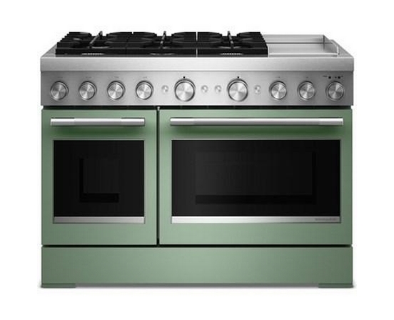 KitchenAid 48-Inch Freestanding Commercial-Style Dual-Fuel Range With Griddle - KFDD948SDC