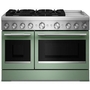 KitchenAid 48-Inch Freestanding Commercial-Style Dual-Fuel Range With Griddle - KFDD948SDC