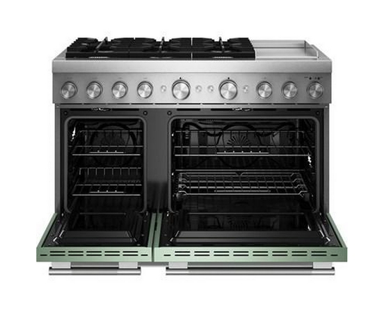 KitchenAid 48-Inch Freestanding Commercial-Style Dual-Fuel Range With Griddle - KFDD948SDC