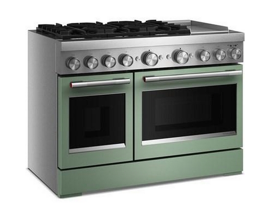 KitchenAid 48-Inch Freestanding Commercial-Style Dual-Fuel Range With Griddle - KFDD948SDC