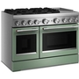 KitchenAid 48-Inch Freestanding Commercial-Style Dual-Fuel Range With Griddle - KFDD948SDC