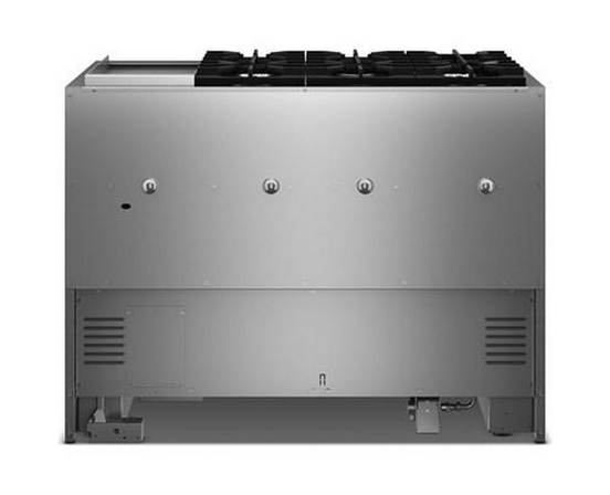 KitchenAid 48-Inch Freestanding Commercial-Style Dual-Fuel Range With Griddle - KFDD948SDC