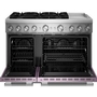 KitchenAid 48-Inch Freestanding Commercial-Style Dual-Fuel Range With Griddle - KFDD948SWF